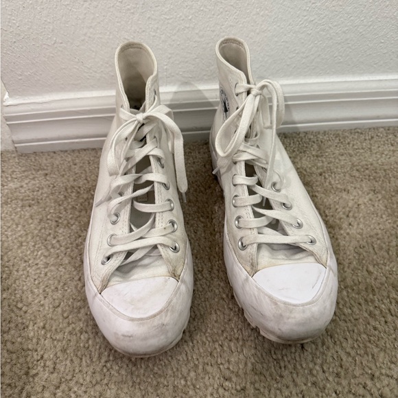 Converse White High-Top Sneakers - Picture 3 of 5